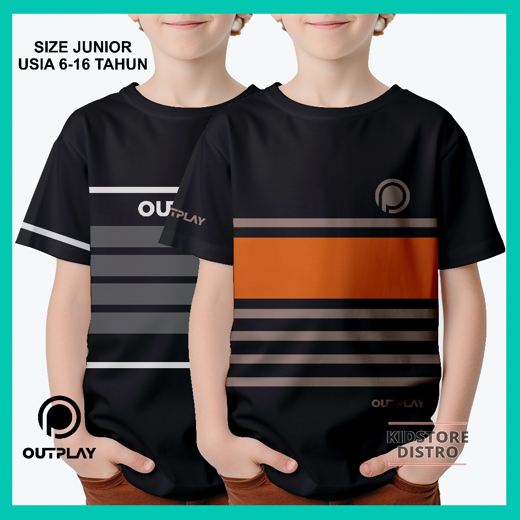 Jual Kaos Anak Distro Motif Kombinasi Ukuran Junior Anak Tanggung Usia ...