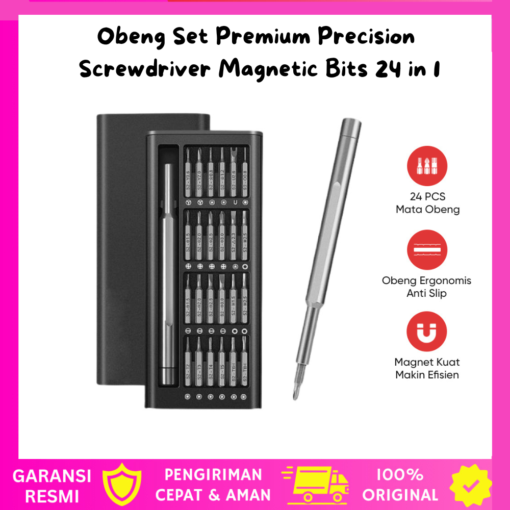 Jual Tools Set Obeng Presisi Magnet 24 in 1 / Precision Screwdriver ...