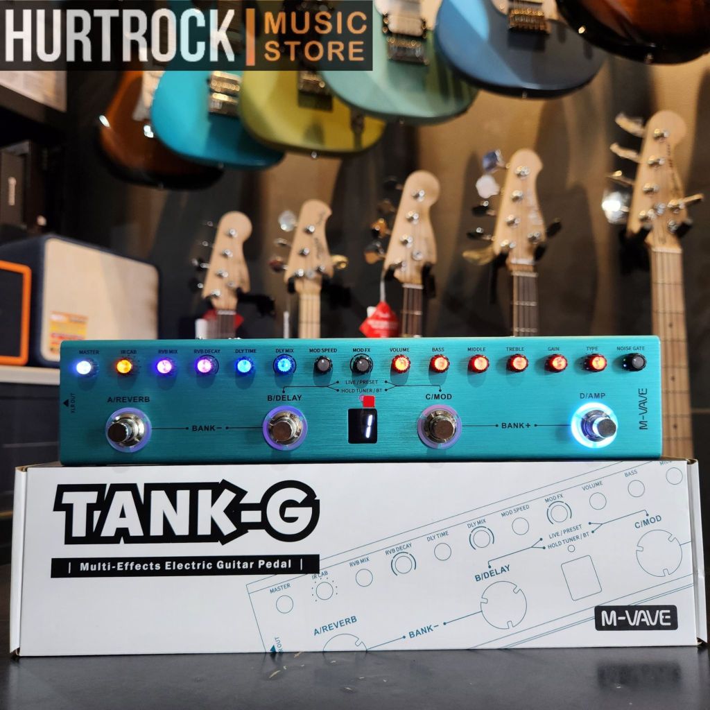 Nikou M-VAVE gitaareffectpedaal 9 Halltypes, reverb effect pedaal warm