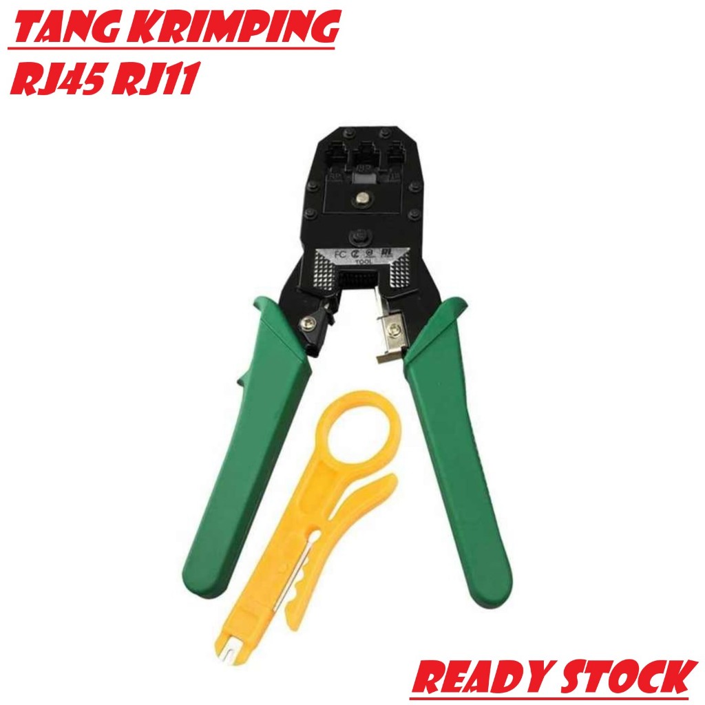 Jual Tang Krimping Tools RJ 45 RJ 11 Crimping Tool RJ45 RJ11 Tang ...