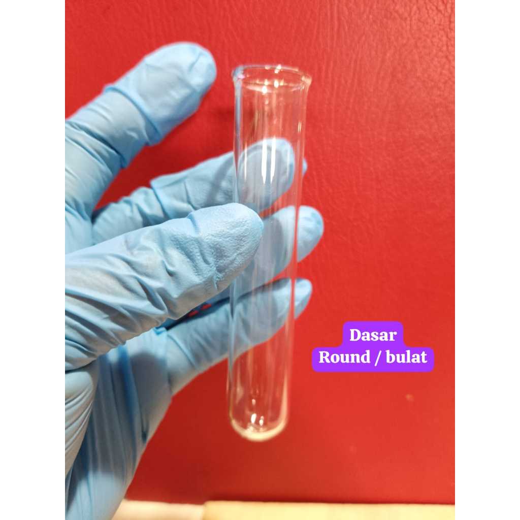 Jual Tabung reaksi bahan pyrex ukuran diameter 18mm panjang 100mm dasar ...