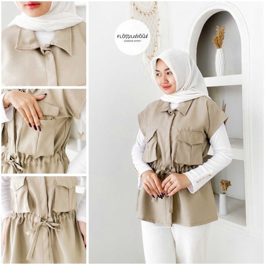 Jual CYRA TOP - FLOTTILICIOUS / Baju Atasan Rompi Vest Wanita Hits ...