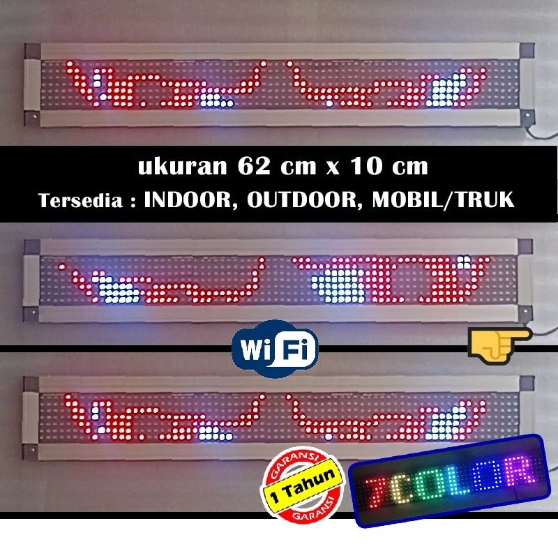 Jual Running Text 62 x 10cm | Shopee Indonesia