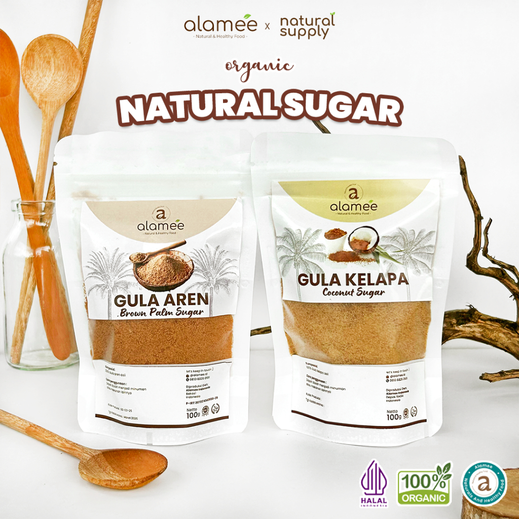 Jual ALAMEE Gula Semut Kelapa Aren Organik Asli Bubuk Coconut Sugar ...