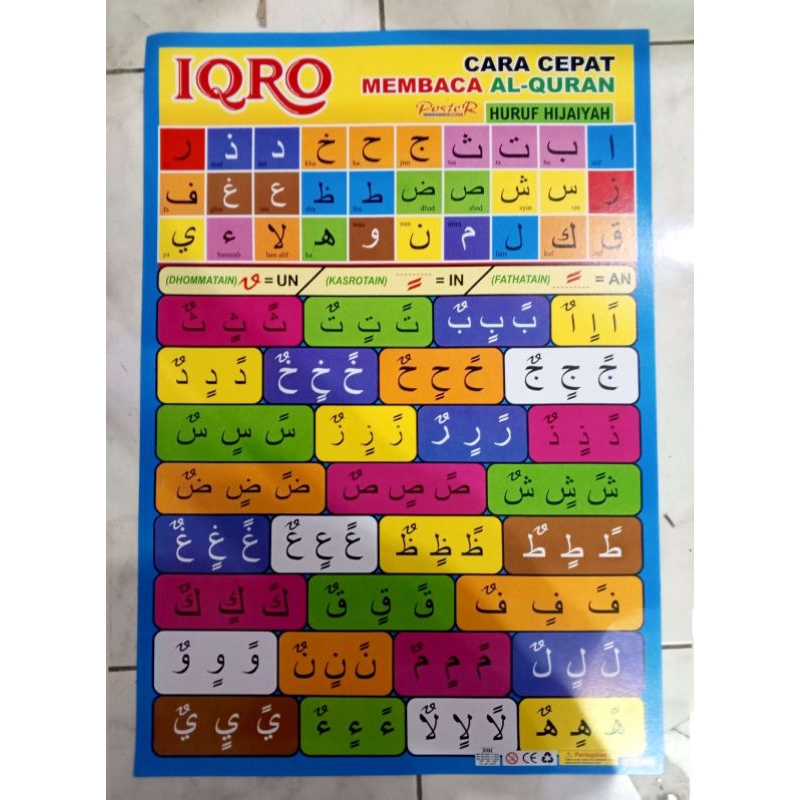 Jual Poster Edukasi Anak Iqro | Shopee Indonesia