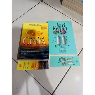 OBRAL BUKU MURAH ORIGINAL / NOVEL REMAJA / 1 PAKET 2 BUKU / ISTRI KEDUA / AYAT-AYAT CINTA / ROMANCE / DEWASA / FIKSI /
