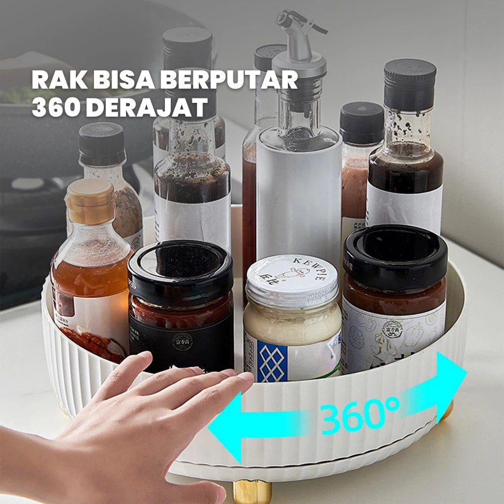 Jual T-SEA Rak Putar Serbaguna 360 Derajat/Rak Buah/Bumbu Dapur/Rak ...