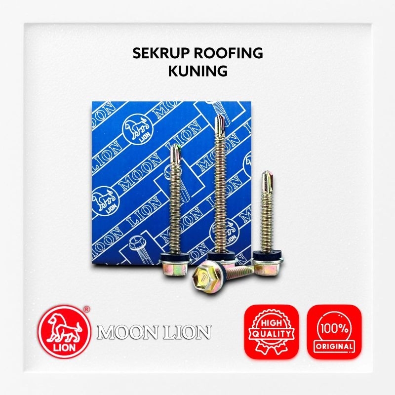 Jual MOON LION Ruping Skrup Baut SDS #12X50mm Sekrup Baut Roofing Baja ...