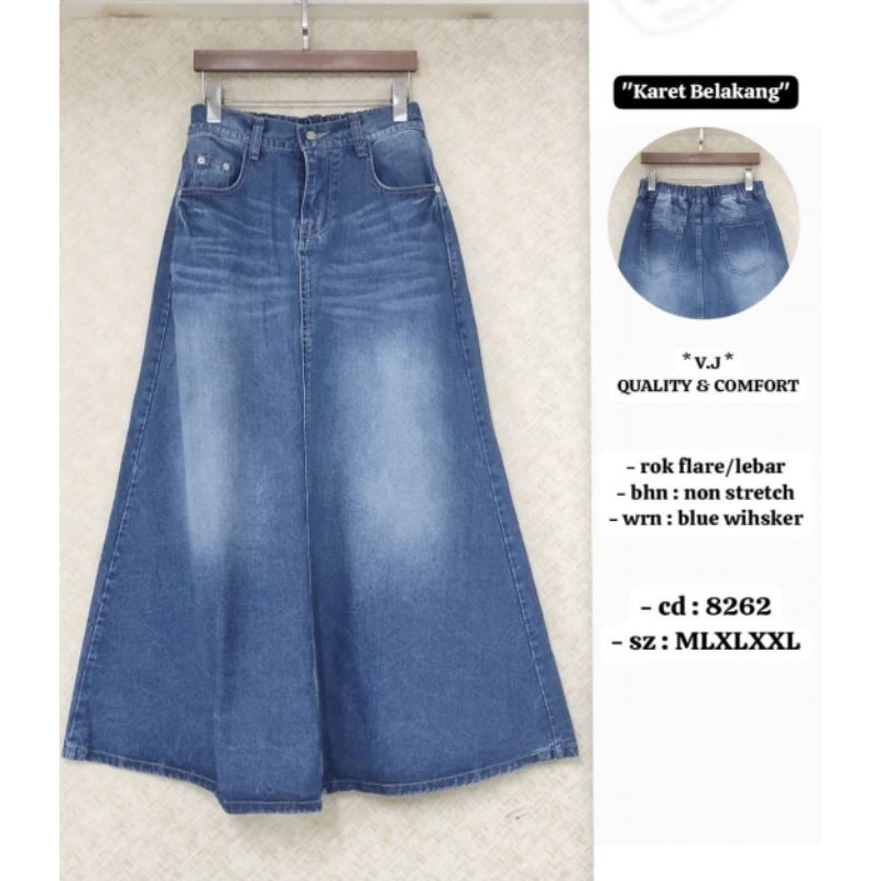 Jual Rok Flare Lipat Bawah (VJ Jeans) | Shopee Indonesia