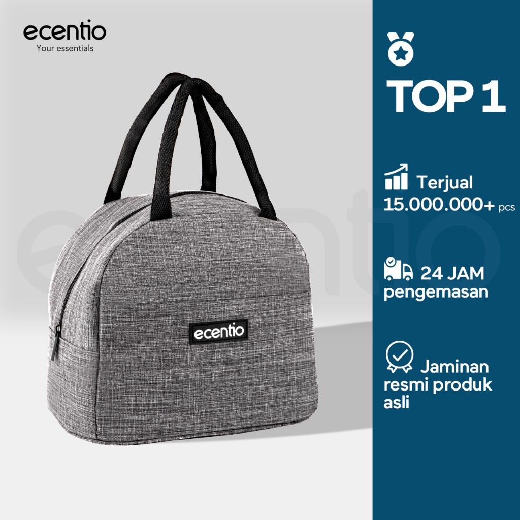Jual ecentio tas bekal lunch bag tas bekal makanan Oxford cloth