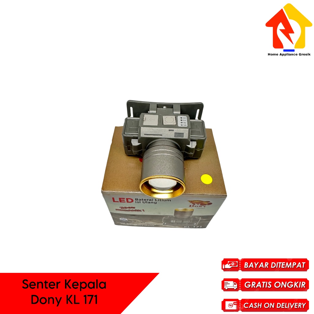 Jual Senter Kepala Dony KL 171 ZOOM / Dony Senter Kepala KL171 (15 Watt ...