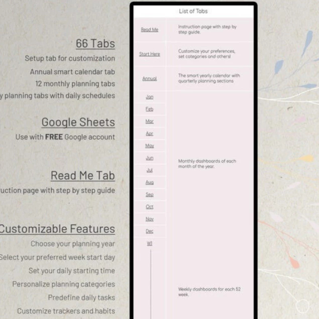 Jual Digital GoogIe Sheet Calendar Template, Daily Schedule Task ...