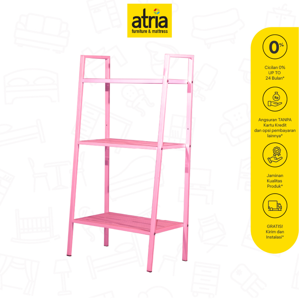 Jual Atria Rak Susun Serbaguna Easy Metal Tube 3 Layer | Shopee Indonesia