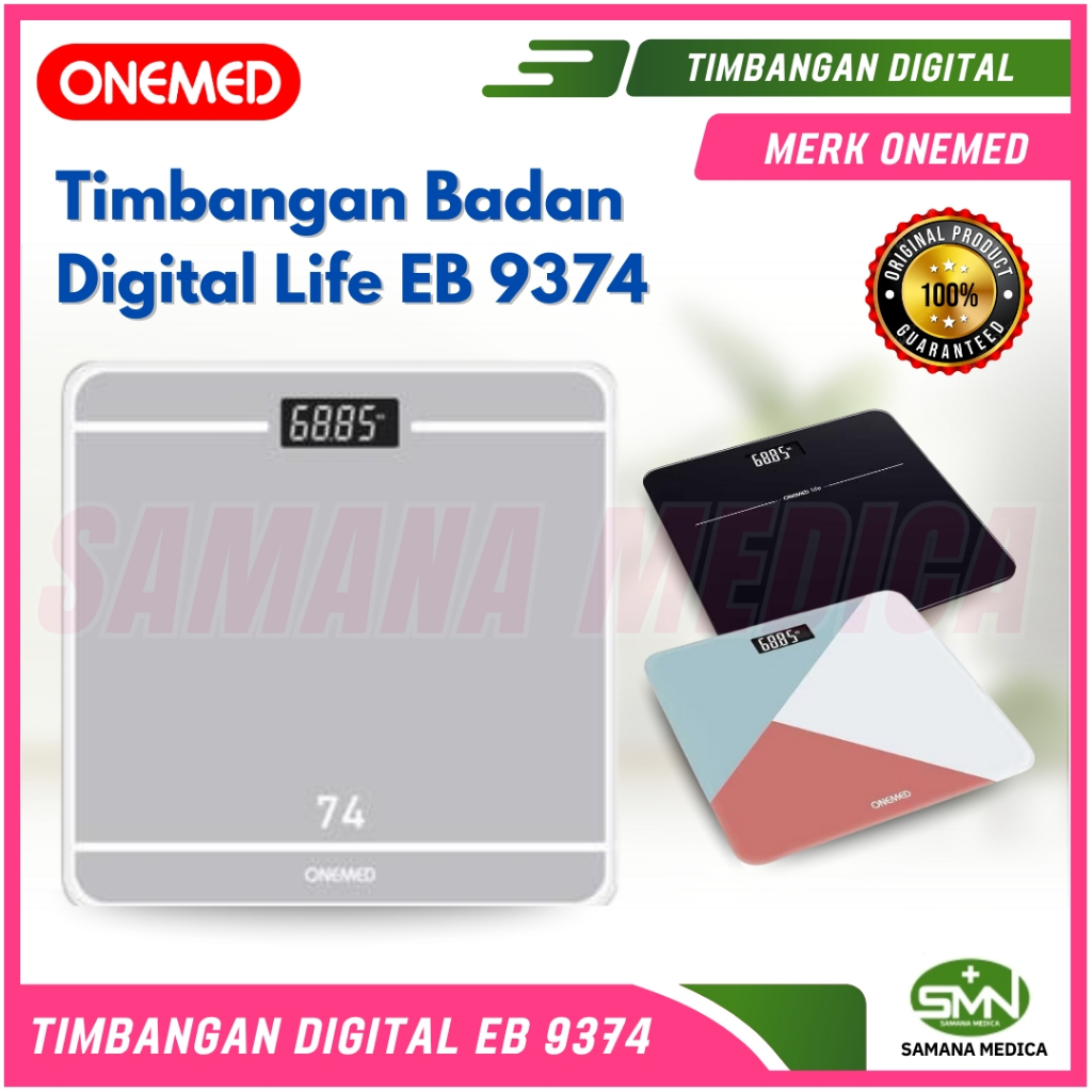 Jual Timbangan Badan Digital Life EB-9374 ONEMED / EB9374 Alat Ukur ...