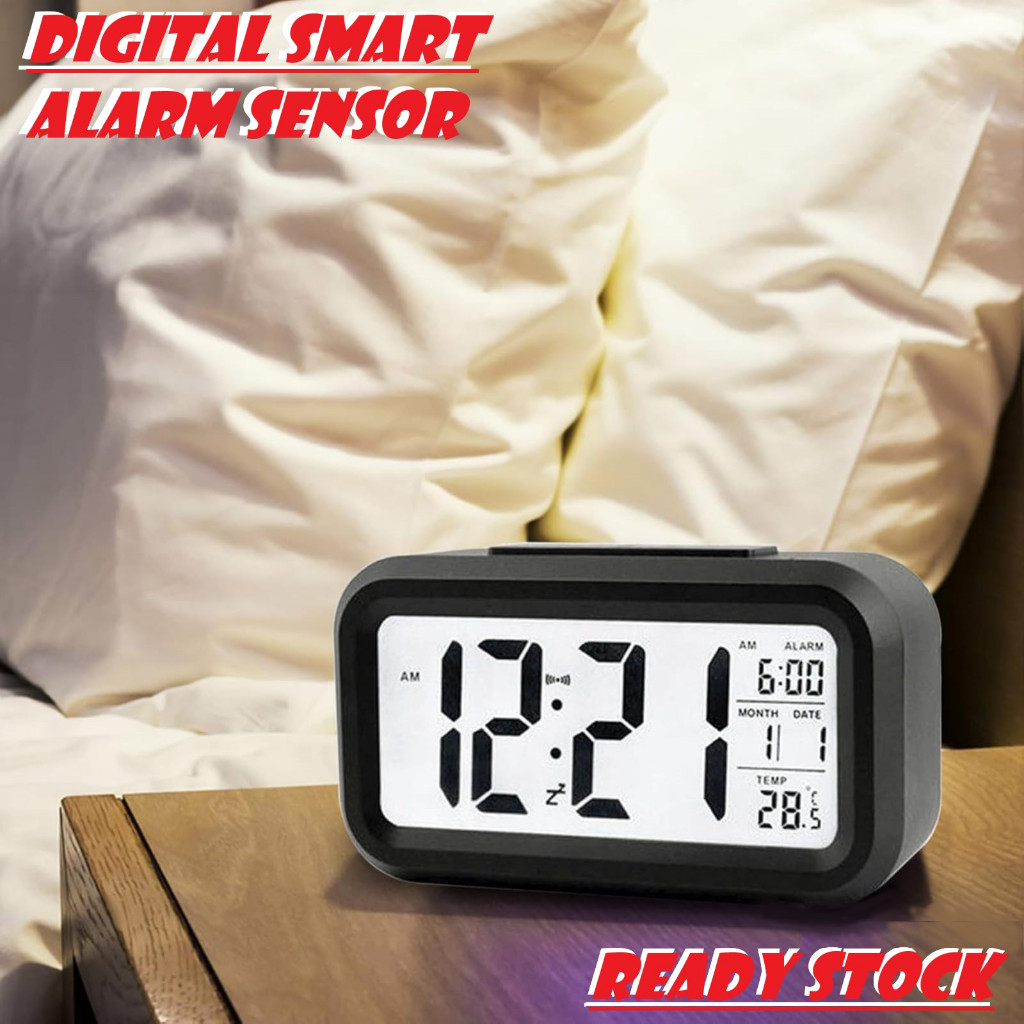 Jual Jam Weker Alarm Pintar Jam Meja Digital Digital Alarm Smart Clock ...