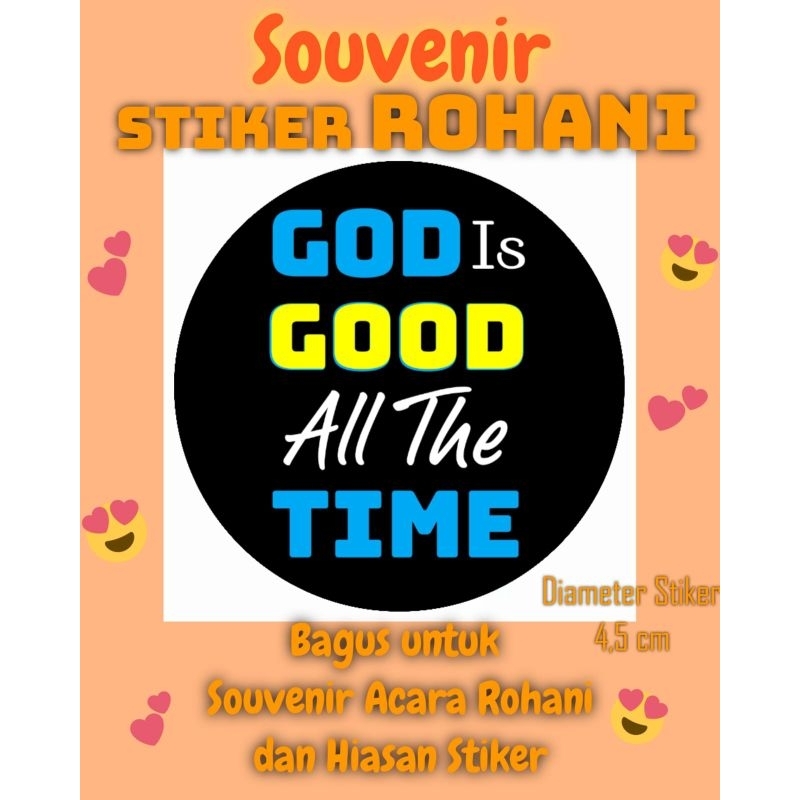 Jual Stiker Rohani / Stiker Sekolah Minggu God Is Good | Shopee Indonesia