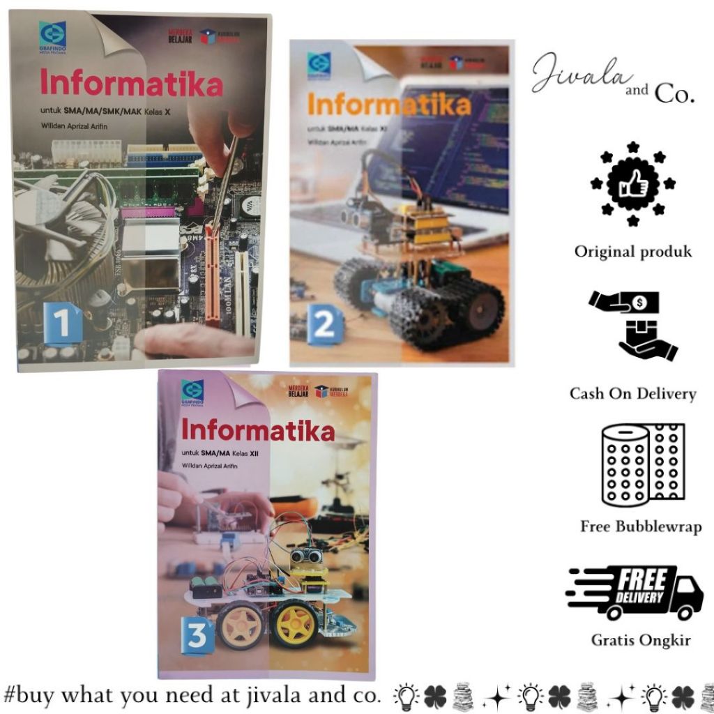 Jual GRAFINDO SMA - Informatika Kelas 10,11,12 Kurikulum Merdeka ...
