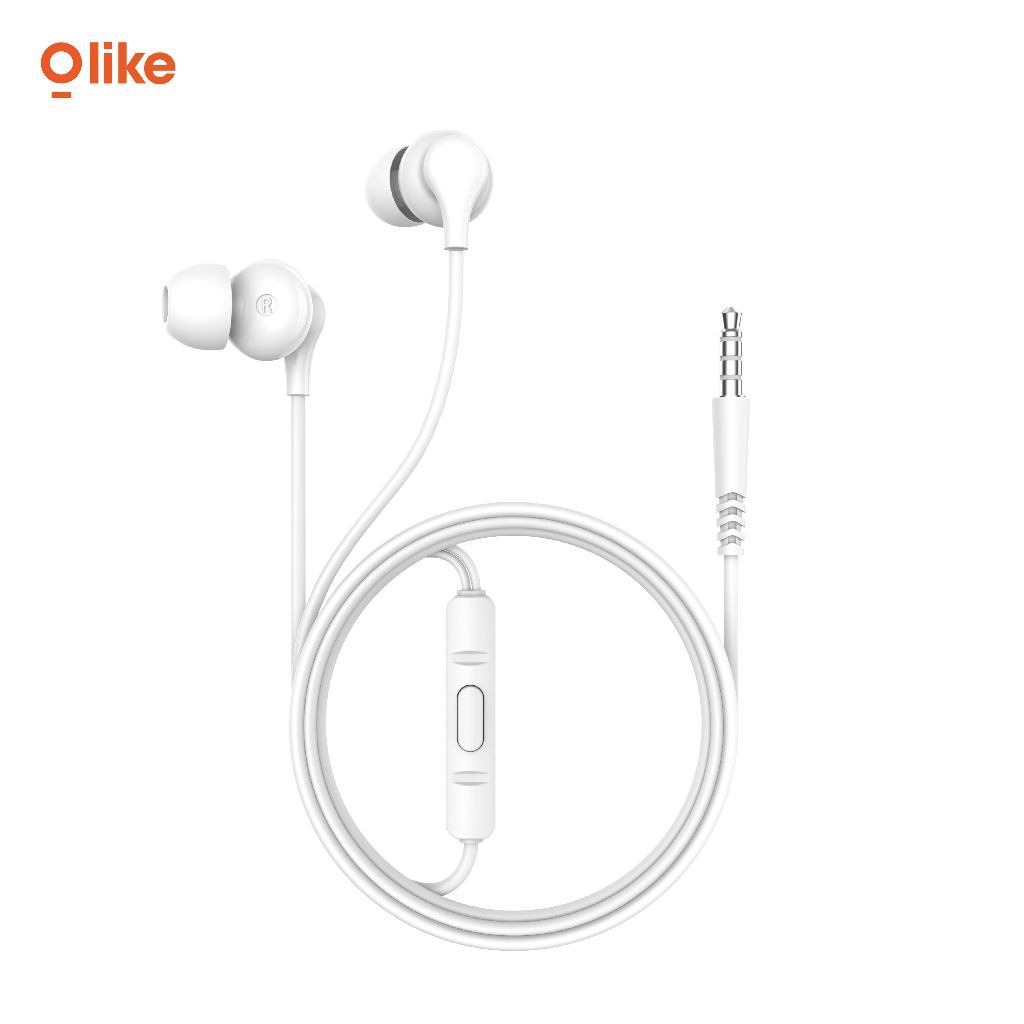 Olike E30s Wired Headset Earphone Kabel Spport Mic Android Iphone  Tablet Bass Max Flexibel Handsfree