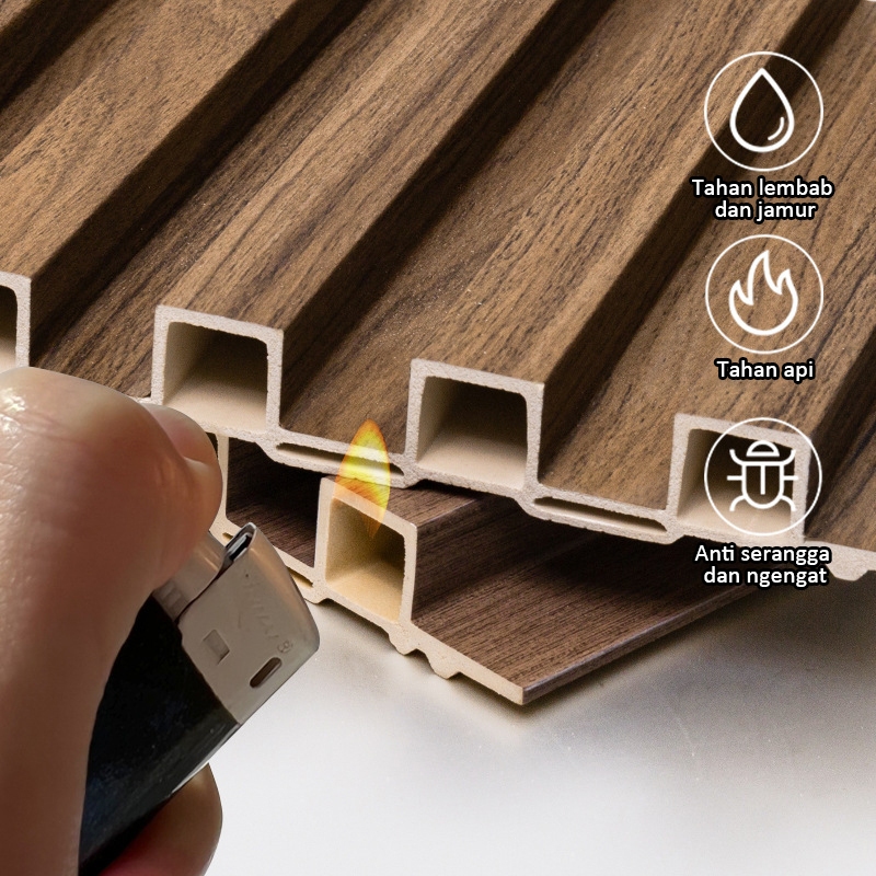 Jual Wood Panel Wall Cladding/WPC Panel PVC Wall Panel Board/Kisi Kisi ...