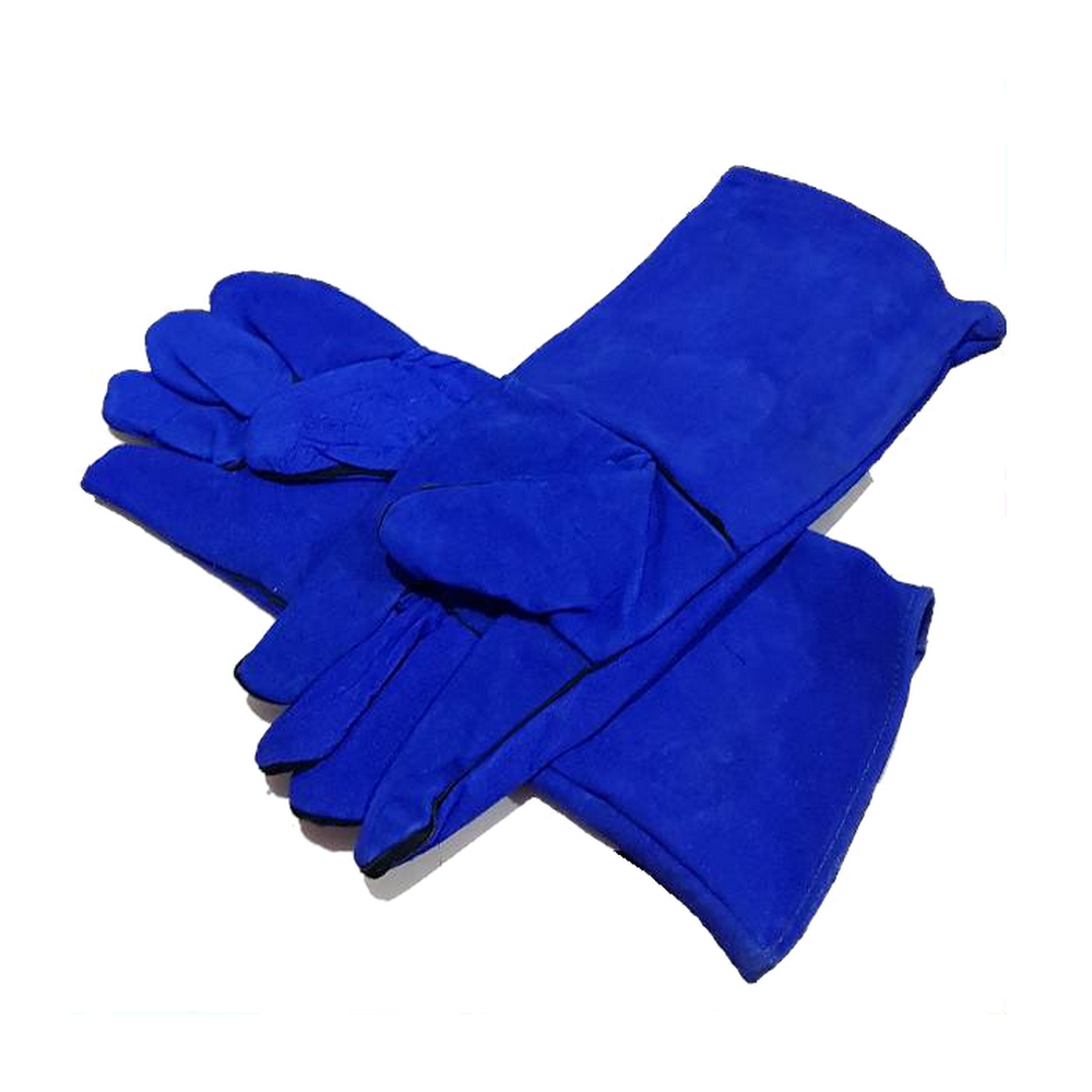 Jual Sarung Tangan Las Leather 16 Inch KRISBOW SRSG300 Blue Split Kulit ...