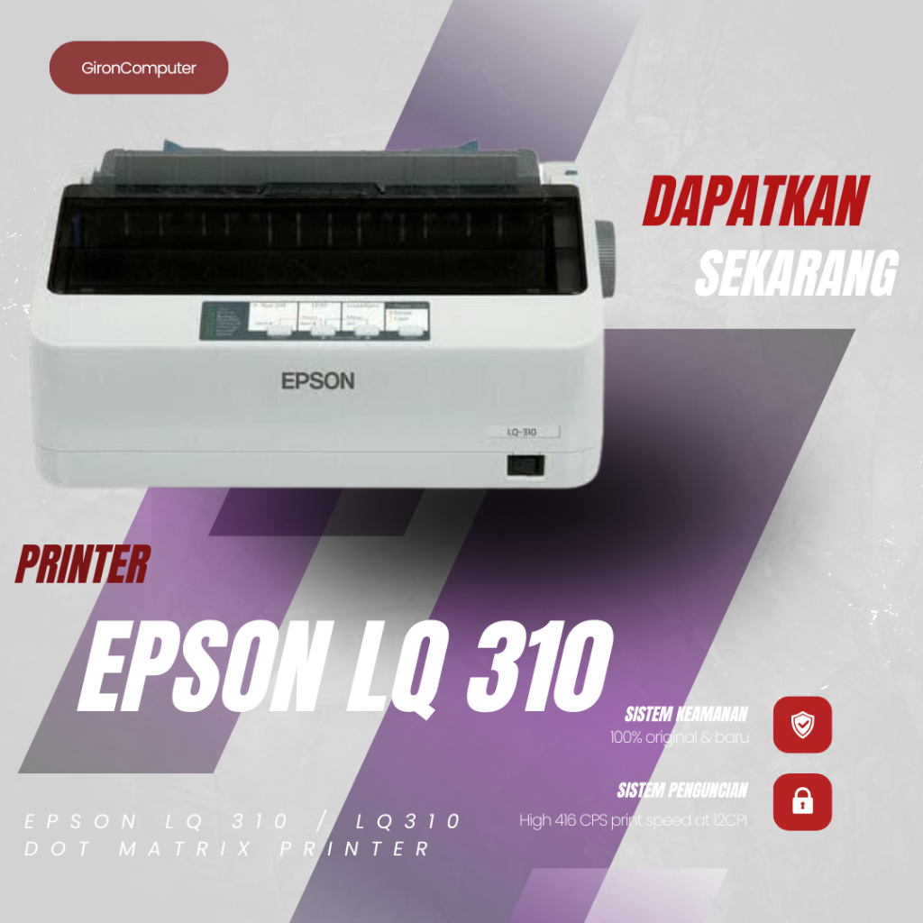 Jual Epson LQ 310 / LQ310 Dot Matrix Printer | Shopee Indonesia