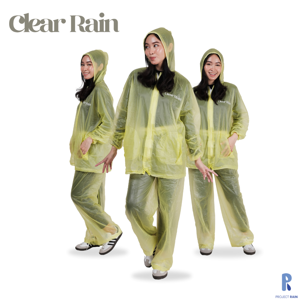Jual Jas Hujan Project Rain Clear Rain Lemon | Shopee Indonesia