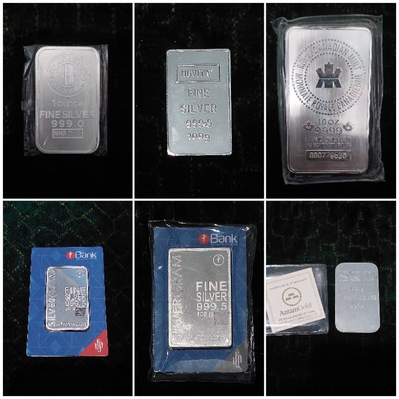Jual Fine Silver Perak Heraeus Nadir Novita RCM Silvergram Silverium ...