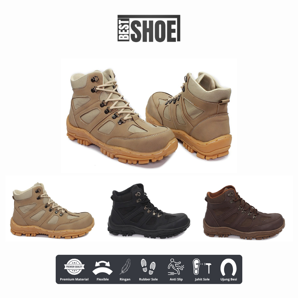Jual Sepatu Safety Hiking Gunung Proyek Touring Treking Climbing ...