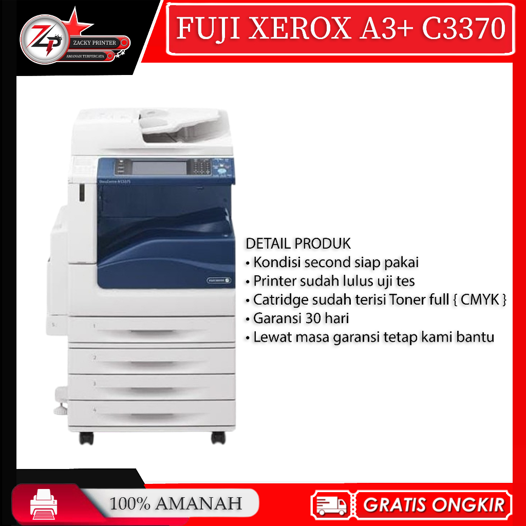 Jual MESIN PRINTER APEOSPORT DOCUCENTRE-IV A3 C3370 XEROX FUJI WARNA ...