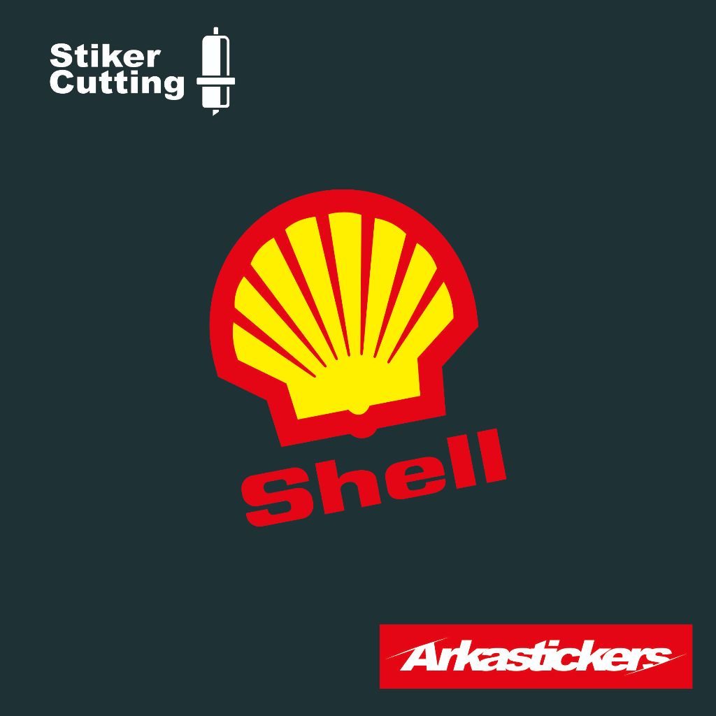 Jual Stiker Cutting SHELL LOGO untuk Motor Mobil Helm dll bisa menyala ...