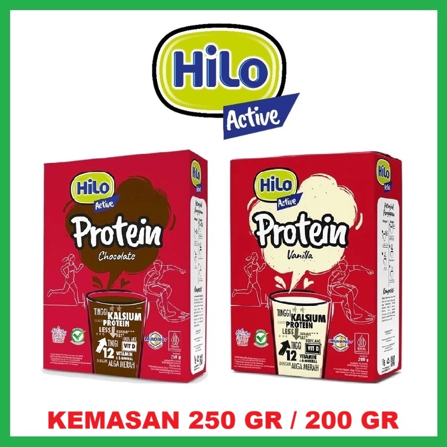 Jual Hilo Active Protein Susu Kalsium & Protein Rasa Chocolate 250 Gr ...