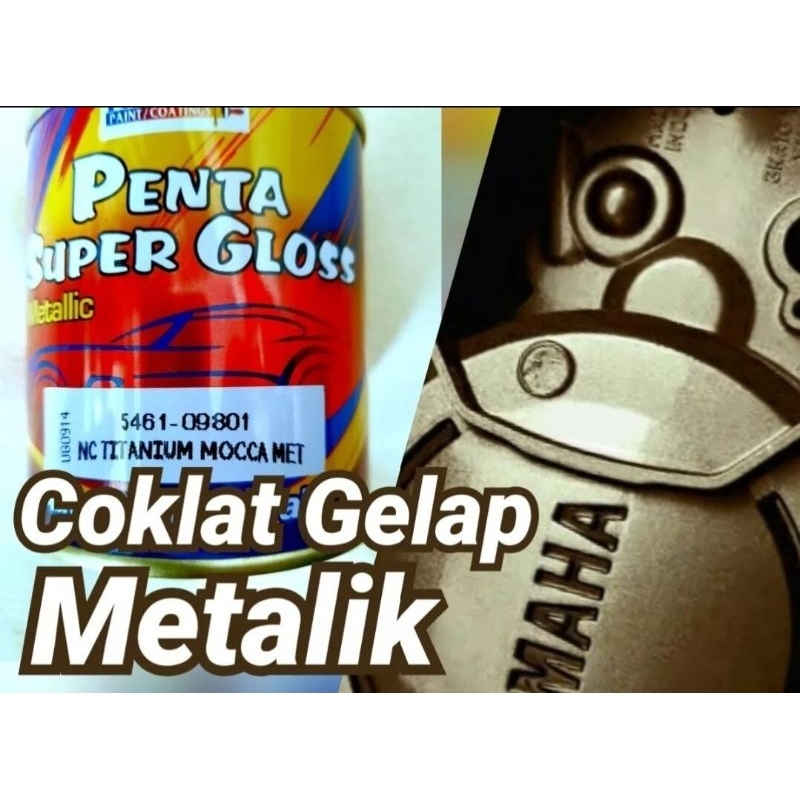 Jual CAT PENTA SUPER GLOSS SOLID NC TITANIUM MOCCA MET / Titanium Mocca ...