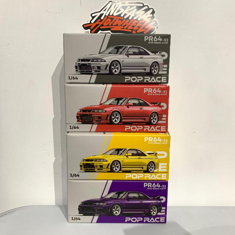 Jual Pop Race 1:64 Nissan Skyline GTR R33 Nismo 400R White - Red ...