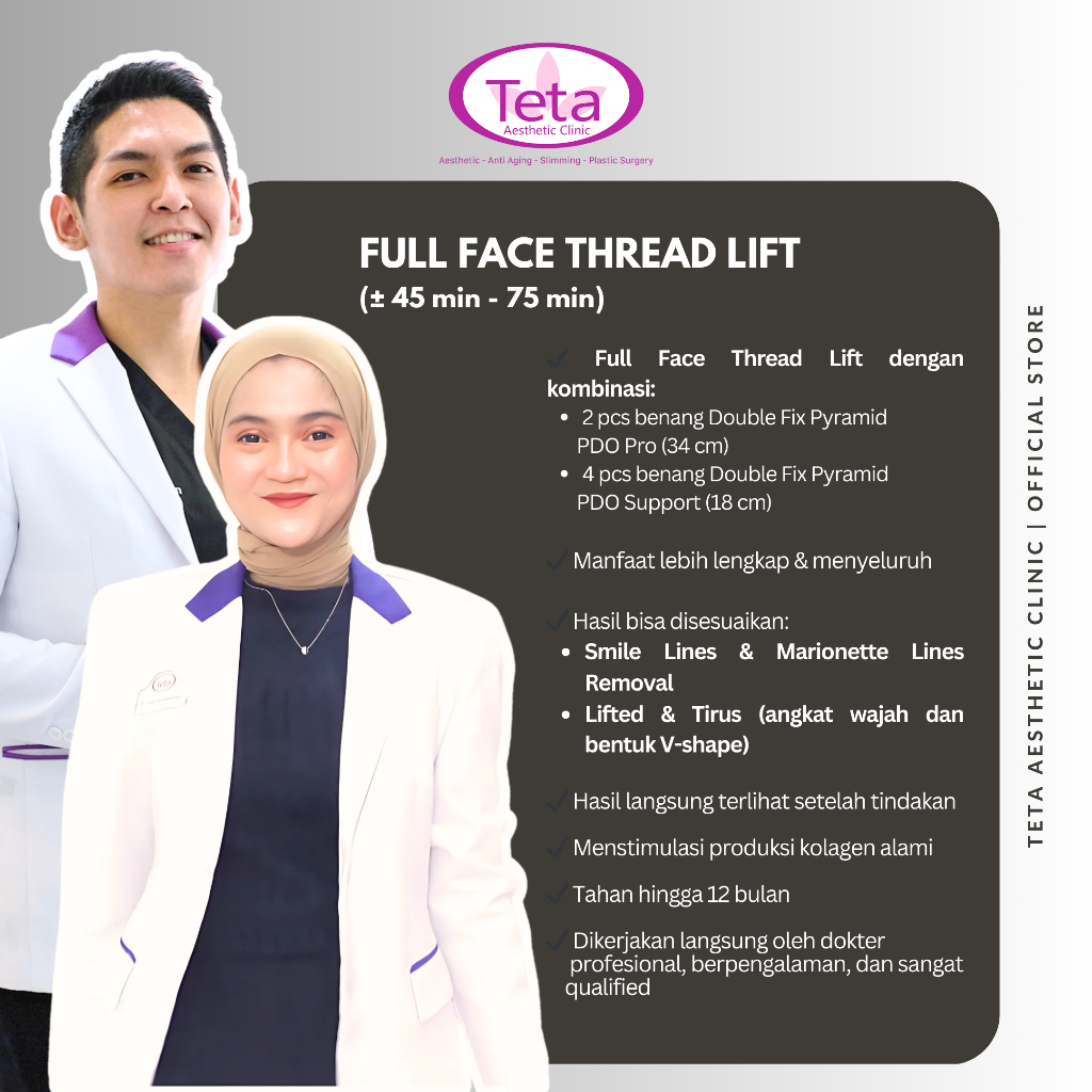 Jual TETA Full Face Thread Lift by Double Fix Pyramid | Shopee Indonesia