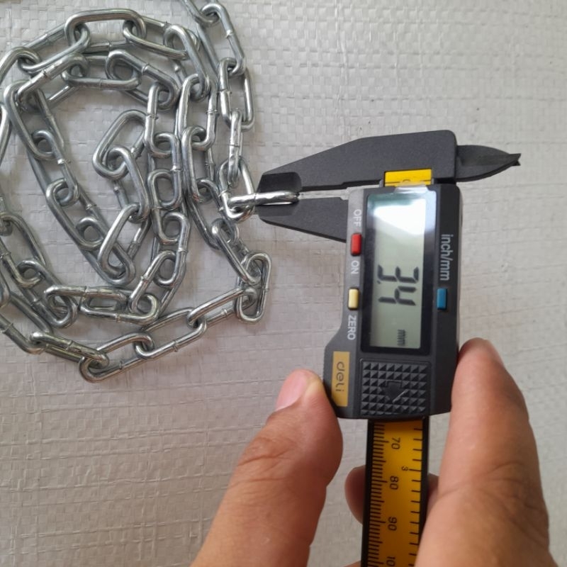 Jual Rantai Kapal Rante gembok pagar besi galvanis tebal dan kuat 3 mm ...