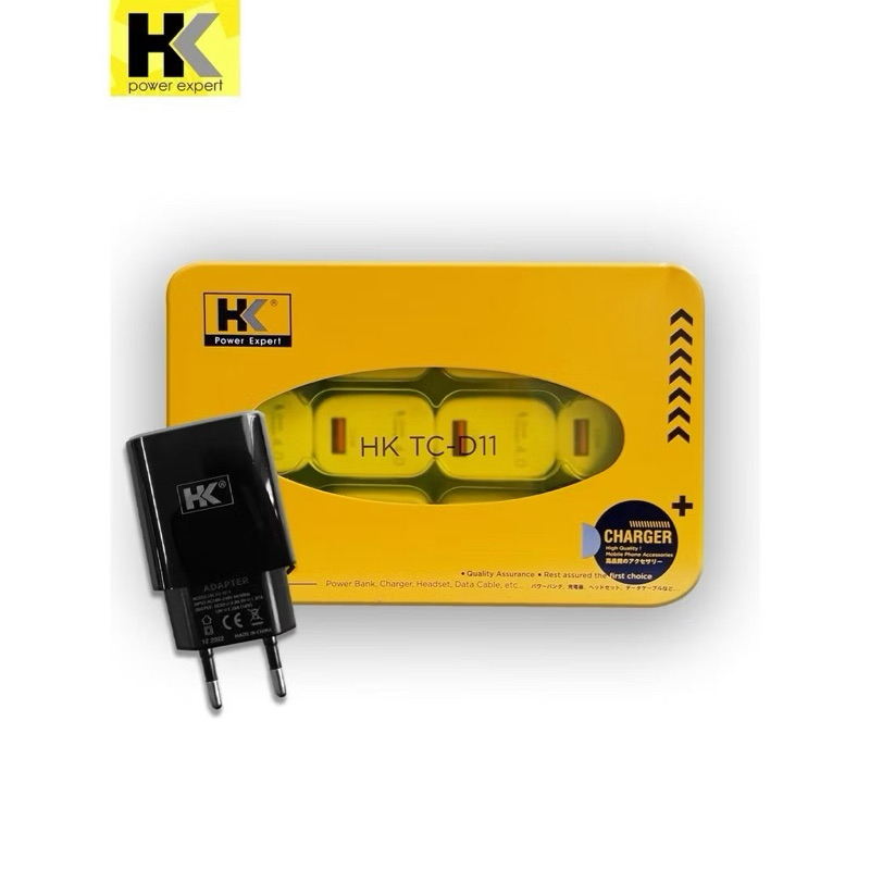 Jual ADAPTER CHARGER HK-TC D11 (1 toples isi 12 pcs) Batok HK Original ...