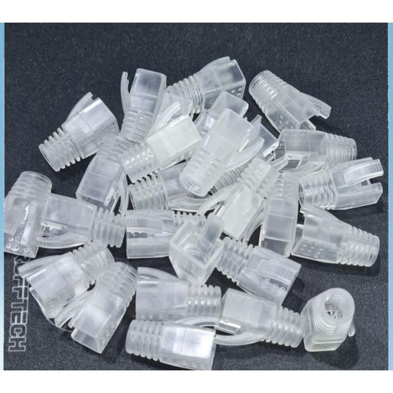 Jual Ciscom plug boot RJ 45 cat 6A transparan COB-6A-TRA | Shopee Indonesia