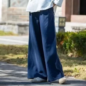 CelanaKulot Katun Linen Celana Panjang Wanita Kulot Katun Linen Casual