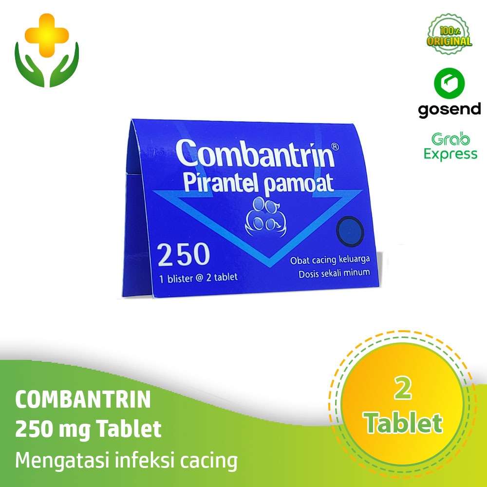 Jual Combantrin 250 mg 2 Tablet - Obat Infeksi Cacing | Shopee Indonesia