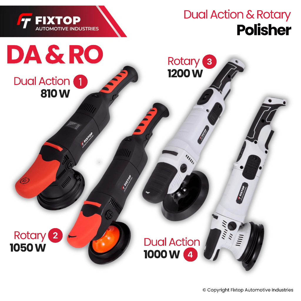 Jual FIXTOP Mesin Poles Mobil 5 Inch DA/RO Polisher Machine 5
