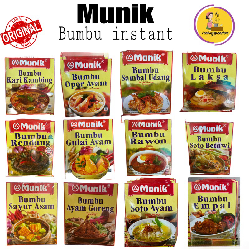 Jual Bumbu Instant Munik Rasa Rendang Soto Betawi Sop Buntut Kepiting ...