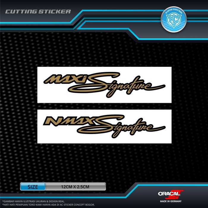 Jual Sticker Cutting Yamaha Nmax Maxi Signature Stiker Untuk Body Motor ...