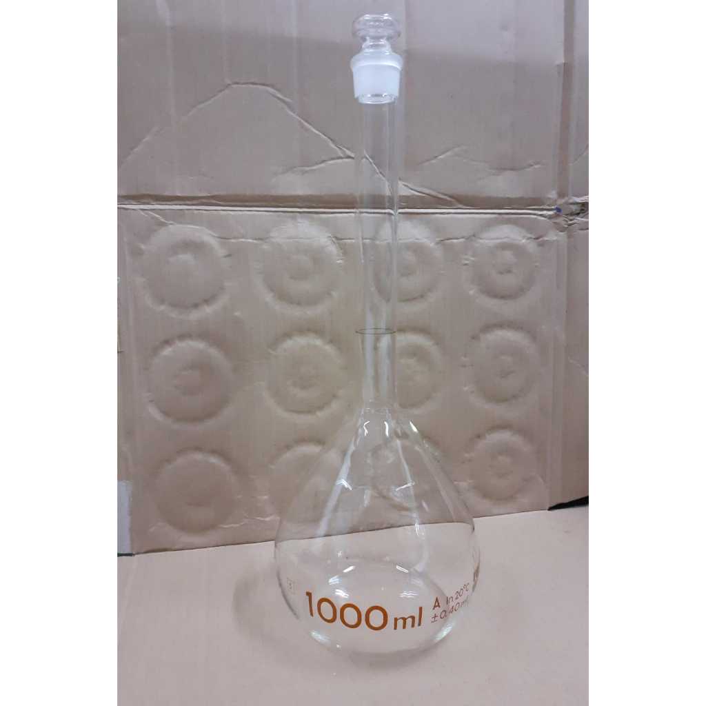Jual Labu Ukur 1 L tutup kaca katalog 5640-1000 Iwaki Original Class A ...