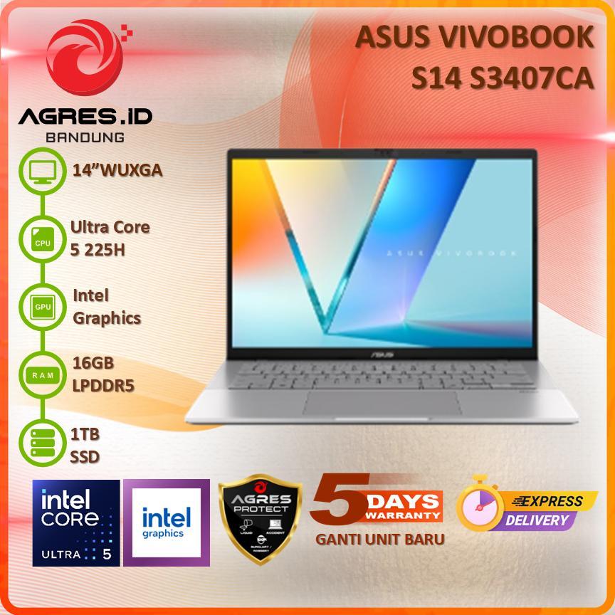 Jual ASUS VIVOBOOK S14 S3407CA CORE ULTRA 5 225H 16GB 1TB 14