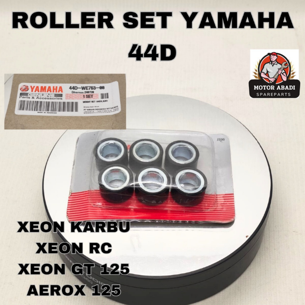 Jual 44D-WE763-00 ORIGINAL ROLLER SET COMP WEIGHT 44D YAMAHA XEON MIO ...