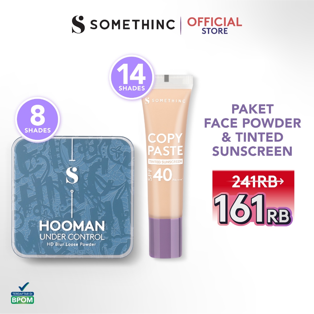 Jual SOMETHINC MAKEUP [2 PCS] Copy Paste Tinted Sunscreen x Hooman ...