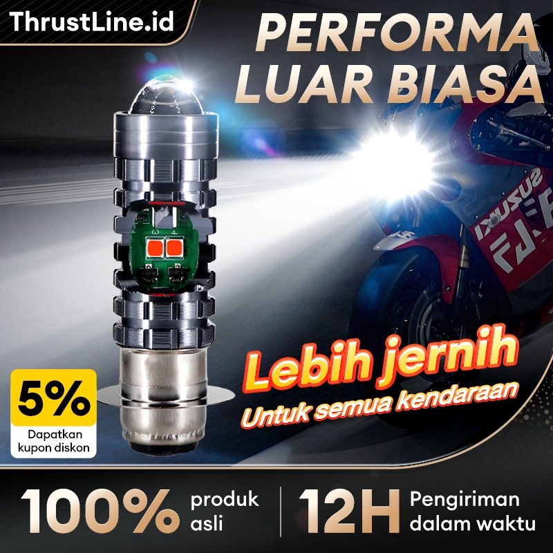 ThrustLine COD LAMPU LED MOTOR  H6 LASER HI LO LAMPU UTAMA MOTOR LED LASER H6 BERKUALITAS DAN SUPER TERANG H6 LASER 2 COLOUR