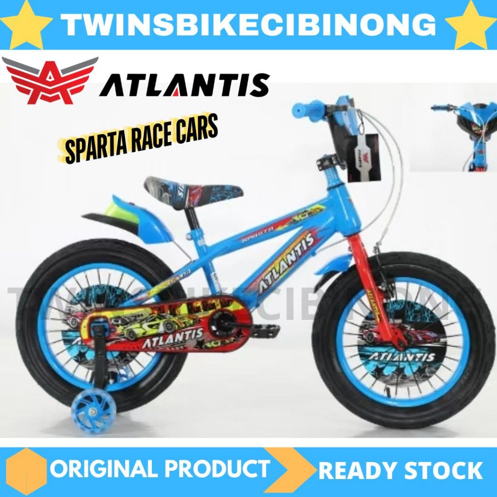 Jual Sepeda Anak 12 16 18 BMX ATLANTIS SPARTA RACE CARS BAN JUMBO 3.0 ...