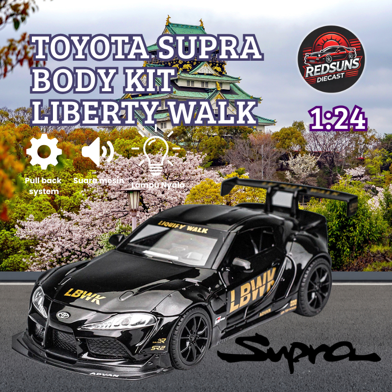 Jual [REDSUNS] Miniatur Diecast Toyota Supra Body Kit Liberty Walk/LBWK ...