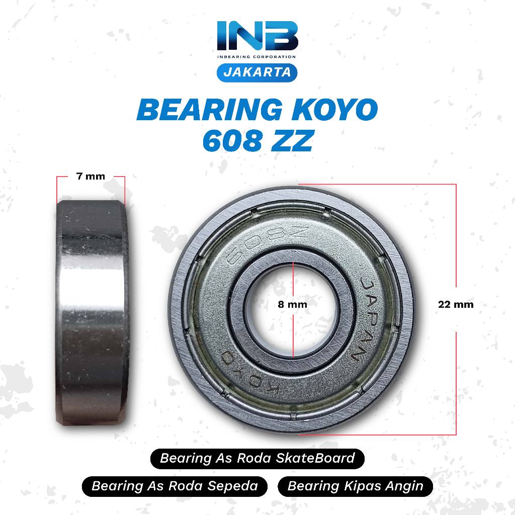 Jual Laker Bearing 608 zz Koyo INB Bearing As Roda Sepeda Roda ...